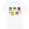 imageMarvel Avengers Halloween Retro Vintage Masks Costume TShirtWhite