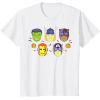 imageMarvel Avengers Halloween Retro Vintage Masks Costume TShirtWhite