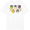 imageMarvel Avengers Halloween Retro Vintage Masks Costume TShirtWhite