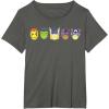 imageMarvel Avengers Halloween Retro Vintage Masks Lineup TShirtAsphalt Grey