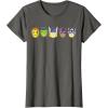 imageMarvel Avengers Halloween Retro Vintage Masks Lineup TShirtAsphalt Grey
