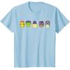 imageMarvel Avengers Halloween Retro Vintage Masks Lineup TShirtBaby Blue