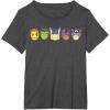 imageMarvel Avengers Halloween Retro Vintage Masks Lineup TShirtDark Heather Grey