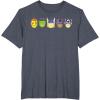 imageMarvel Avengers Halloween Retro Vintage Masks Lineup TShirtHeather Blue