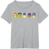 imageMarvel Avengers Halloween Retro Vintage Masks Lineup TShirtHeather Grey