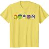 imageMarvel Avengers Halloween Retro Vintage Masks Lineup TShirtLemon Yellow