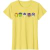 imageMarvel Avengers Halloween Retro Vintage Masks Lineup TShirtLemon Yellow