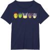 imageMarvel Avengers Halloween Retro Vintage Masks Lineup TShirtNavy Blue
