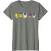 imageMarvel Avengers Halloween Retro Vintage Masks Lineup TShirtOlive Heather