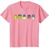 imageMarvel Avengers Halloween Retro Vintage Masks Lineup TShirtPink