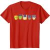 imageMarvel Avengers Halloween Retro Vintage Masks Lineup TShirtRed