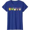 imageMarvel Avengers Halloween Retro Vintage Masks Lineup TShirtRoyal Blue