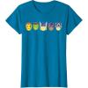 imageMarvel Avengers Halloween Retro Vintage Masks Lineup TShirtSapphire Blue