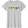 imageMarvel Avengers Halloween Retro Vintage Masks Lineup TShirtSilver Grey