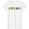 imageMarvel Avengers Halloween Retro Vintage Masks Lineup TShirtWhite
