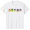 imageMarvel Avengers Halloween Retro Vintage Masks Lineup TShirtWhite