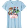 imageMarvel Avengers Team Retro Comic Vintage Graphic TShirtBaby Blue