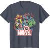 imageMarvel Avengers Team Retro Comic Vintage Graphic TShirtHeather Blue