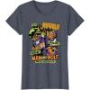 imageMarvel Captain America Halloween Werewolf Beware Capwolf TShirtHeather Blue