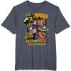 imageMarvel Captain America Halloween Werewolf Beware Capwolf TShirtHeather Blue