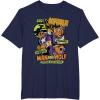 imageMarvel Captain America Halloween Werewolf Beware Capwolf TShirtNavy Blue