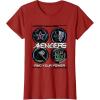 imageMarvel Comics Avengers Find Your Power Icons TShirtCranberry Red