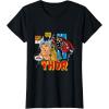 imageMarvel Comics Mighty Thor Retro Distressed Comic TShirt TShirtBlack