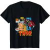 imageMarvel Comics Mighty Thor Retro Distressed Comic TShirt TShirtBlack