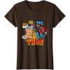 imageMarvel Comics Mighty Thor Retro Distressed Comic TShirt TShirtBrown