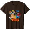 imageMarvel Comics Mighty Thor Retro Distressed Comic TShirt TShirtBrown