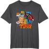 imageMarvel Comics Mighty Thor Retro Distressed Comic TShirt TShirtDark Heather Grey