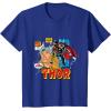 imageMarvel Comics Mighty Thor Retro Distressed Comic TShirt TShirtRoyal Blue