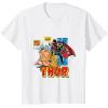 imageMarvel Comics Mighty Thor Retro Distressed Comic TShirt TShirtWhite