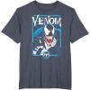 imageMarvel Comics Retro Classic Venom Lurking Bust Portrait TShirtHeather Blue