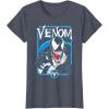 imageMarvel Comics Retro Classic Venom Lurking Bust Portrait TShirtHeather Blue