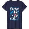 imageMarvel Comics Retro Classic Venom Lurking Bust Portrait TShirtNavy Blue