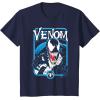 imageMarvel Comics Retro Classic Venom Lurking Bust Portrait TShirtNavy Blue