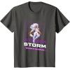 imageMarvel Cosmic Invasion Game Storm XMen Retro Pixel Graphics TShirtAsphalt Grey