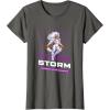 imageMarvel Cosmic Invasion Game Storm XMen Retro Pixel Graphics TShirtAsphalt Grey