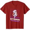 imageMarvel Cosmic Invasion Game Storm XMen Retro Pixel Graphics TShirtCranberry Red