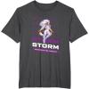imageMarvel Cosmic Invasion Game Storm XMen Retro Pixel Graphics TShirtDark Heather Grey