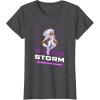 imageMarvel Cosmic Invasion Game Storm XMen Retro Pixel Graphics TShirtDark Heather Grey