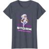 imageMarvel Cosmic Invasion Game Storm XMen Retro Pixel Graphics TShirtHeather Blue