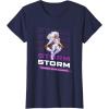 imageMarvel Cosmic Invasion Game Storm XMen Retro Pixel Graphics TShirtNavy Blue