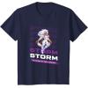 imageMarvel Cosmic Invasion Game Storm XMen Retro Pixel Graphics TShirtNavy Blue