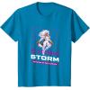 imageMarvel Cosmic Invasion Game Storm XMen Retro Pixel Graphics TShirtSapphire Blue