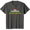 imageMarvel Cosmic Invasion Logo Official Game TShirtAsphalt Grey