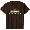 imageMarvel Cosmic Invasion Logo Official Game TShirtBrown