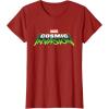 imageMarvel Cosmic Invasion Logo Official Game TShirtCranberry Red