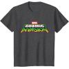 imageMarvel Cosmic Invasion Logo Official Game TShirtDark Heather Grey
